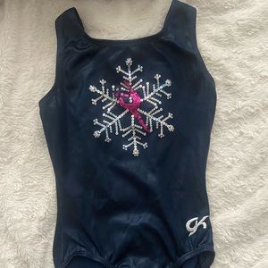 GK blue snowflake leotard.